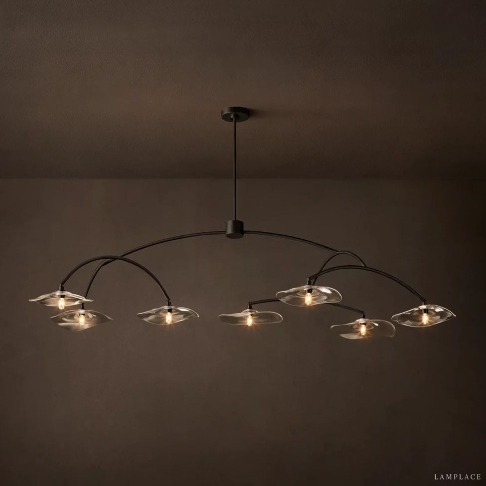 Lily Organic Form Round Chandelier 72"