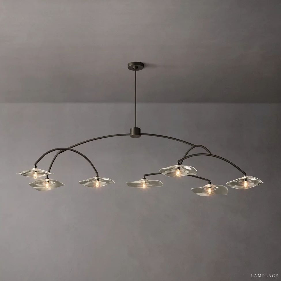 Lily Organic Form Round Chandelier 72"