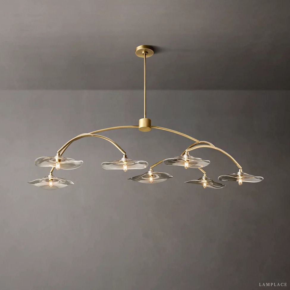 Lily Organic Form Round Chandelier 54"