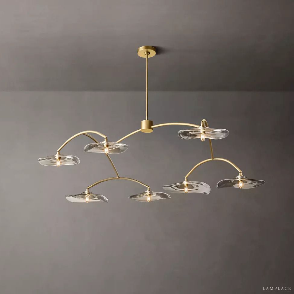 Lily Organic Form Round Chandelier 54"