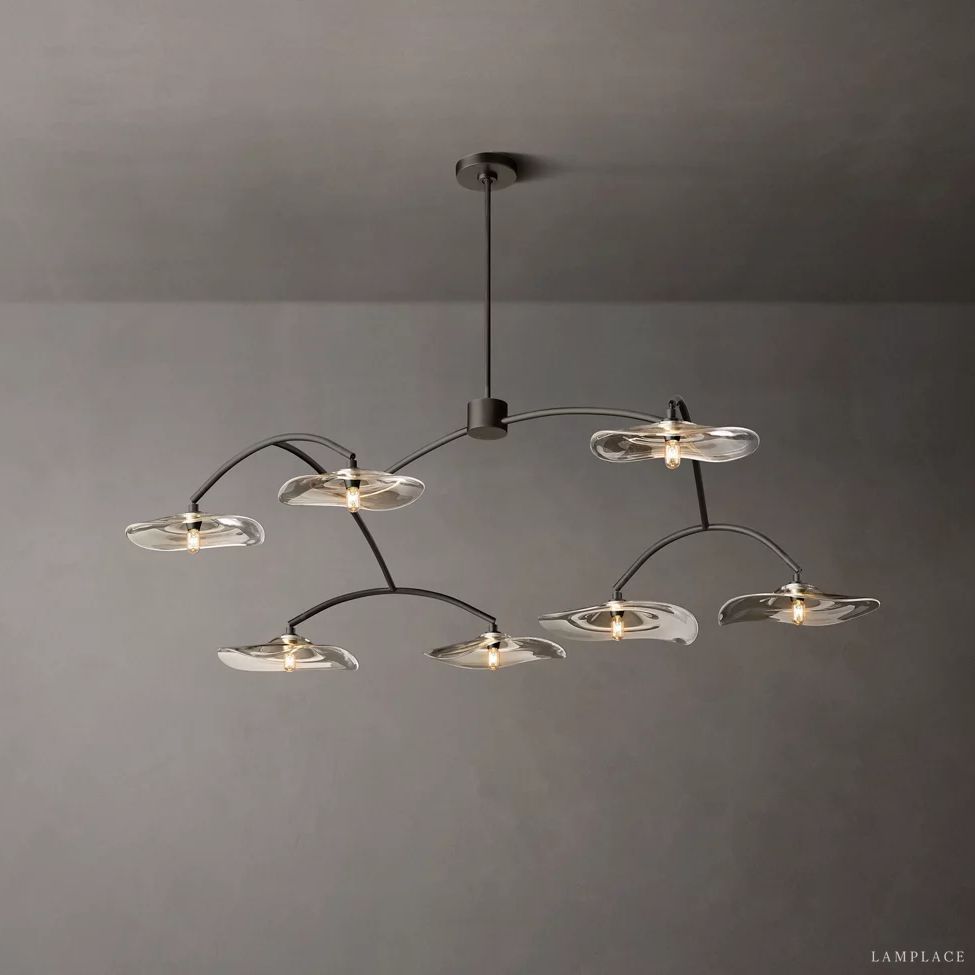 Lily Organic Form Round Chandelier 54"