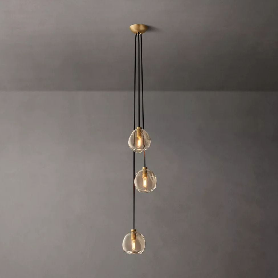 Bubble Ripple Sphere Cascade Pendant Light