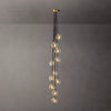 Bubble Ripple Sphere Cascade Chandelier 20"