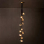 Bubble Ripple Sphere Cascade Chandelier 20"