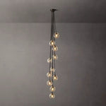 Bubble Ripple Sphere Cascade Chandelier 20"