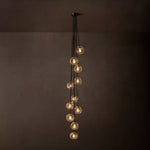 Bubble Ripple Sphere Cascade Chandelier 20"