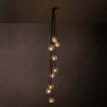 Bubble Ripple Sphere Cascade Chandelier 16"