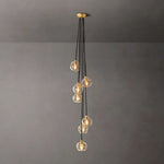 Bubble Ripple Sphere Cascade Chandelier 15"