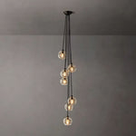 Bubble Ripple Sphere Cascade Chandelier 15"