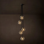 Bubble Ripple Sphere Cascade Chandelier 14"