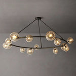 Bubble Ripple Sphere Round Chandelier 84"