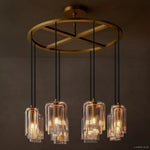 Lacour Prism Layered Round Chandelier 36"