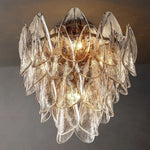Petalia Stacked Glass Flush Mount