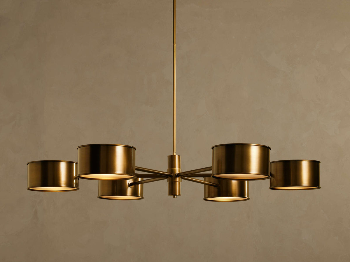 Daphne Metallic Style Round Chandelier