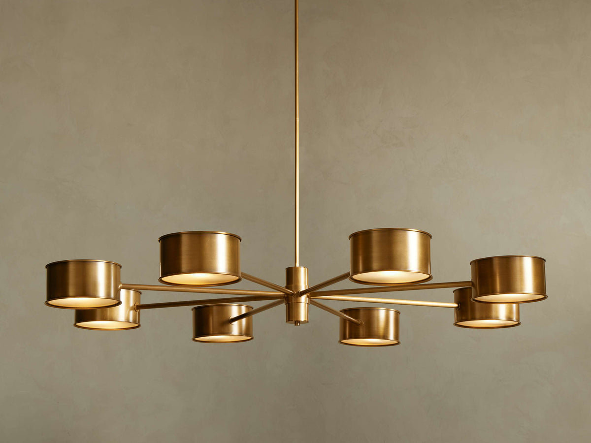 Daphne Metallic Style Round Chandelier