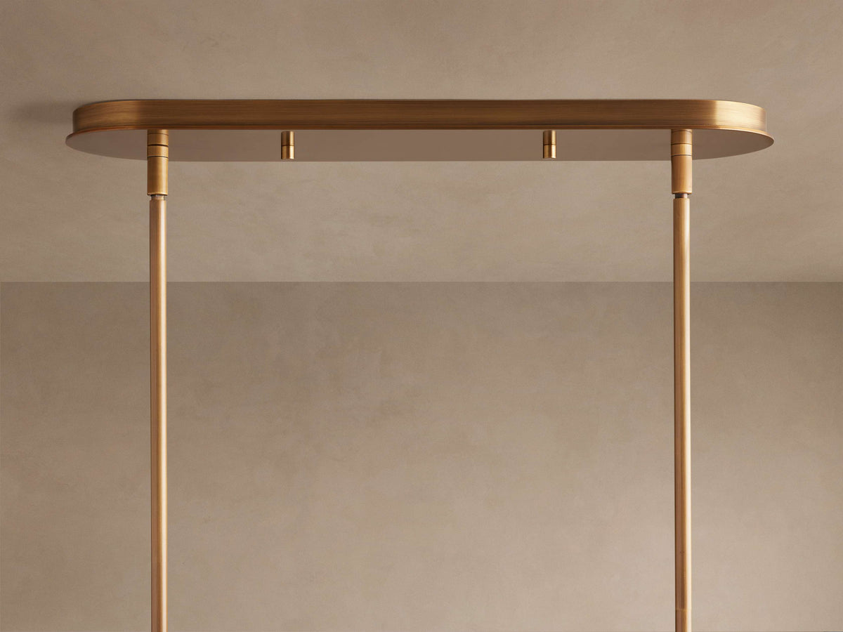 Daphne Metallic Style Linear Chandelier