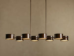Daphne Metallic Style Linear Chandelier
