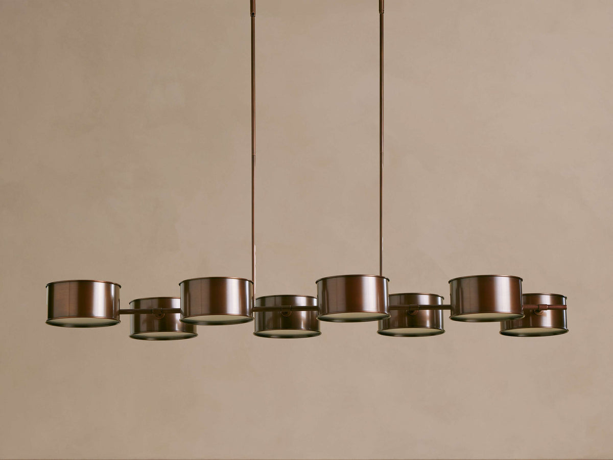 Daphne Metallic Style Linear Chandelier