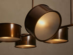 Daphne Metallic Style Linear Chandelier