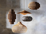 Paloma Handcrafted Rattan Tiered Chandelier