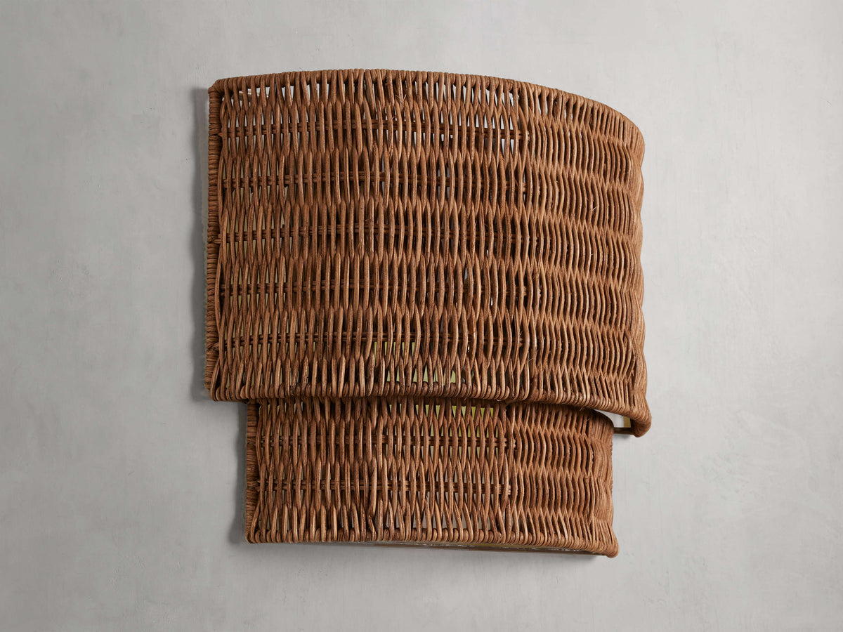 Paloma Handcrafted Rattan Wall Sconce