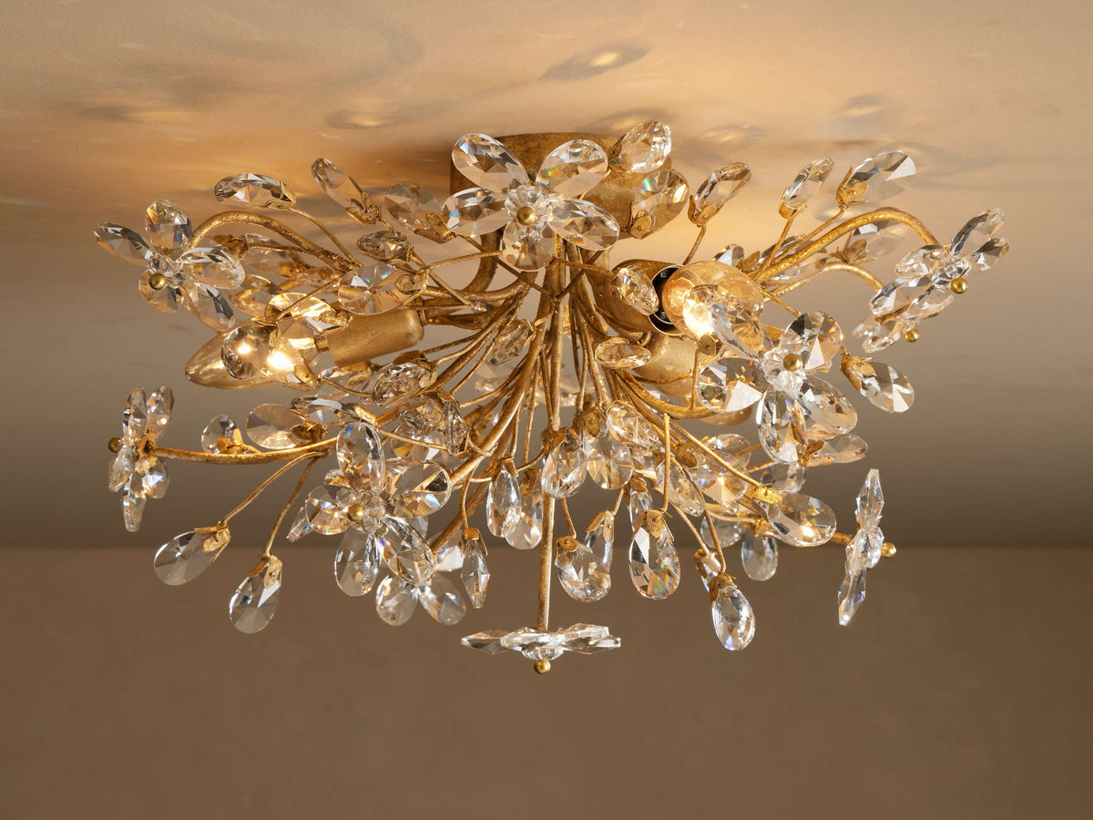 Fiore Sculpted Petals Flush Mount