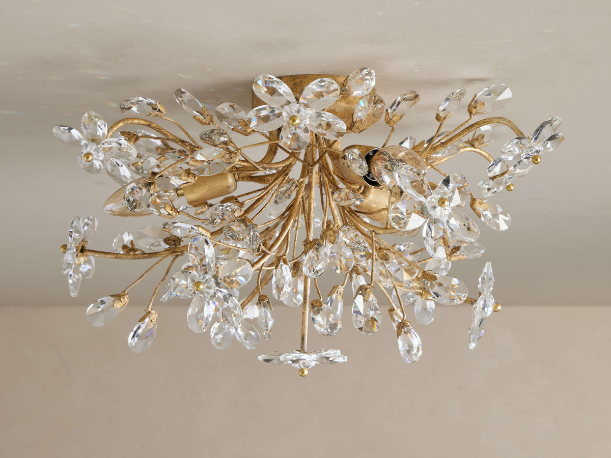 Fiore Sculpted Petals Flush Mount