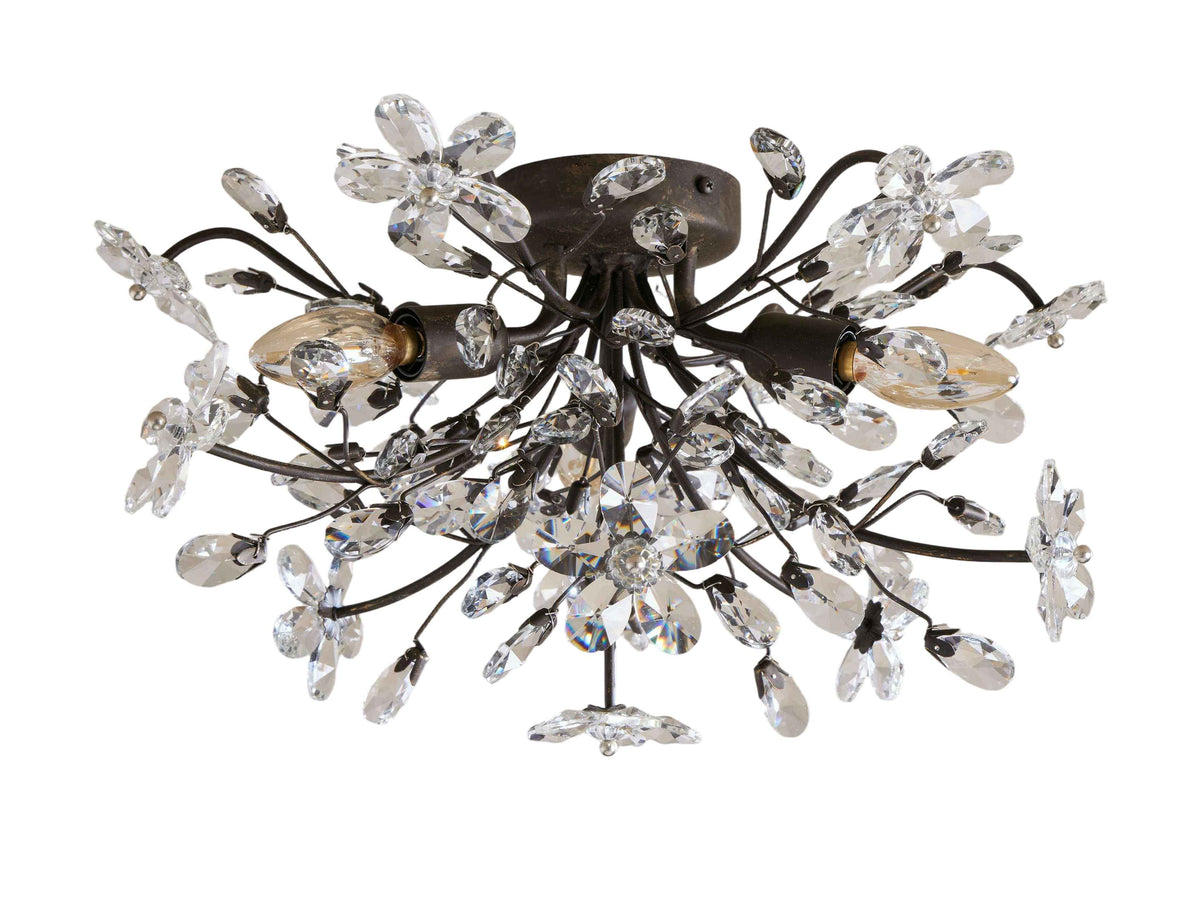 Fiore Sculpted Petals Flush Mount