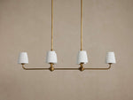 Adria Traditional Torch Double Linear Chandelier