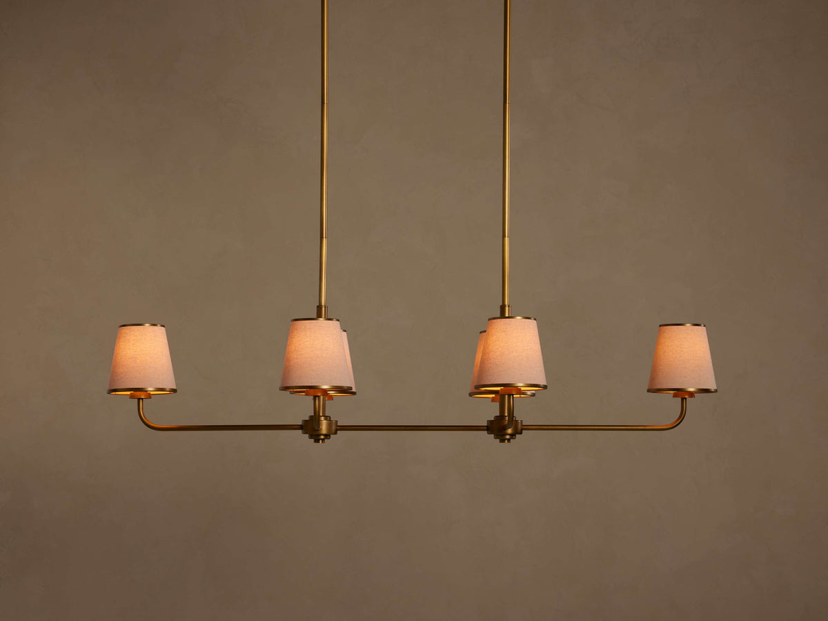 Adria Traditional Torch Double Linear Chandelier