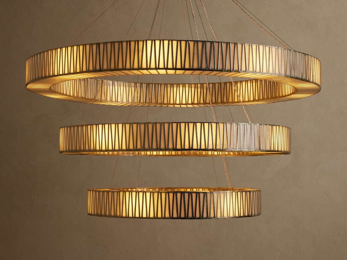 Jeunet Artisan Crafted Three-Tier Round Chandelier