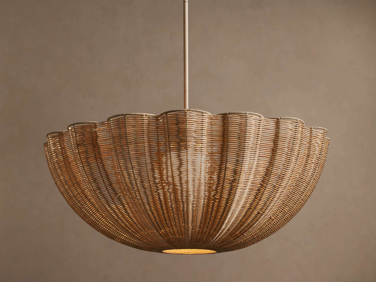Claire Rattan Contour Pendant Light
