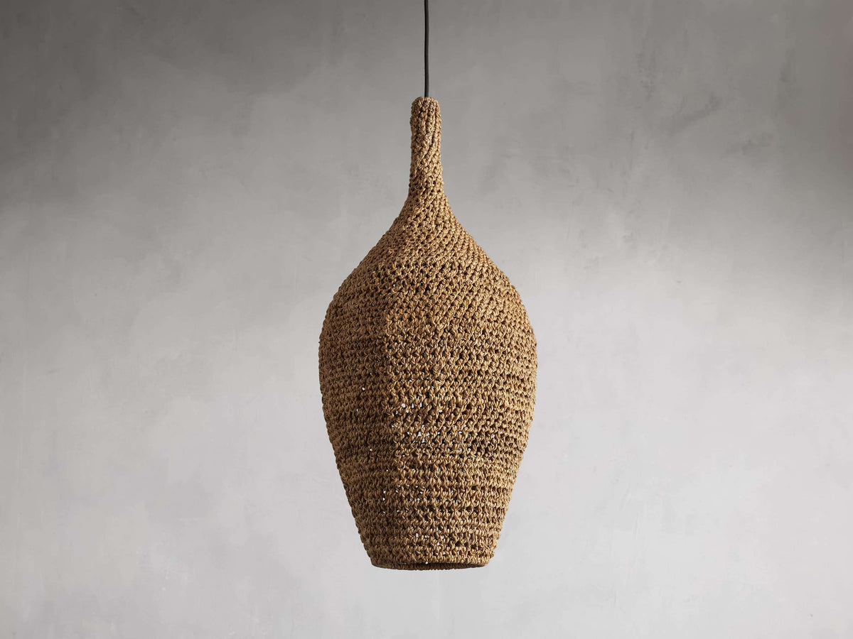 Canela Woven Frame Pendant Light