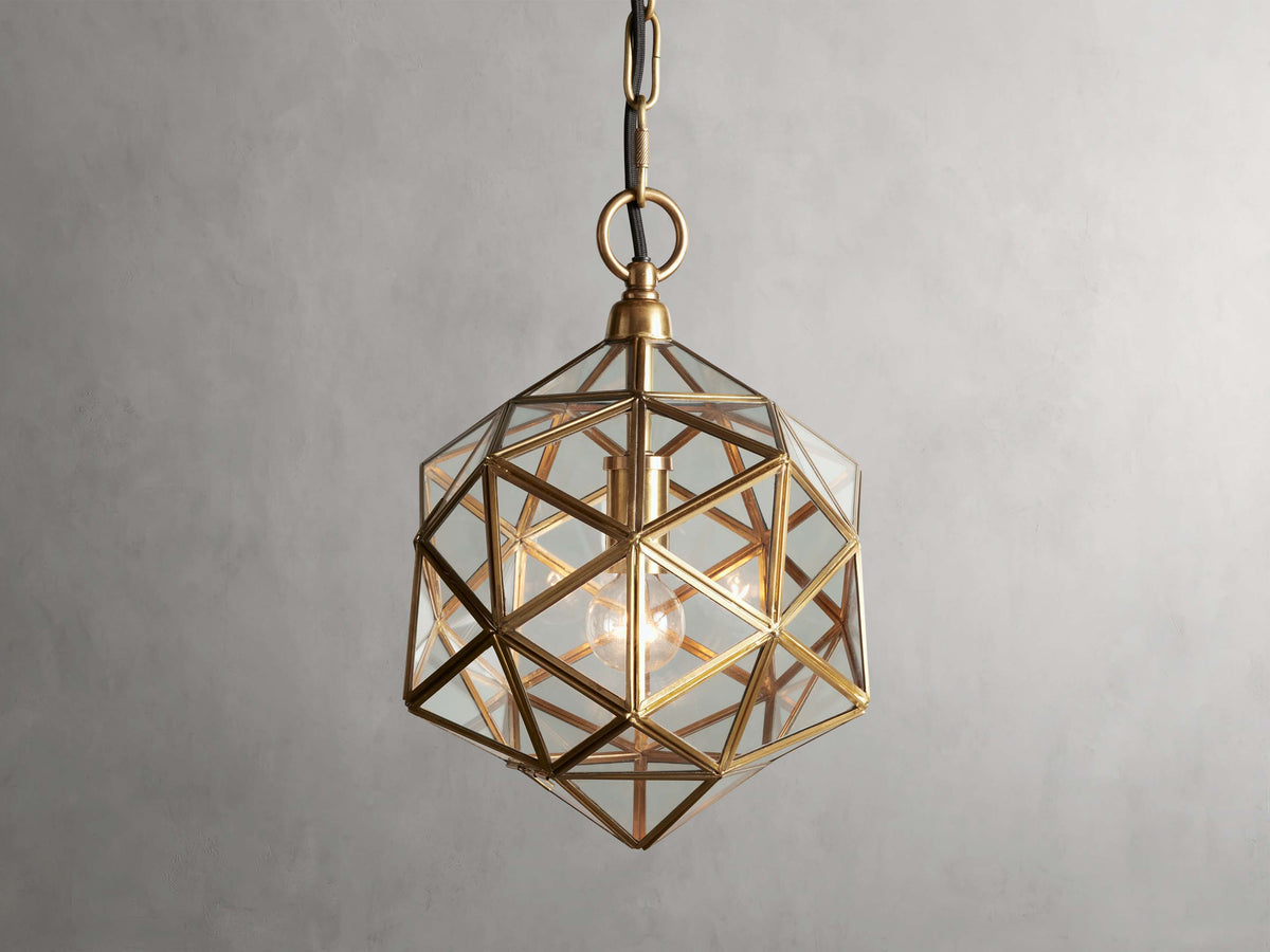 Eliana Grid Lantern Pendant Light