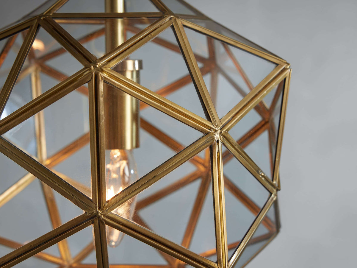 Eliana Grid Lantern Pendant Light