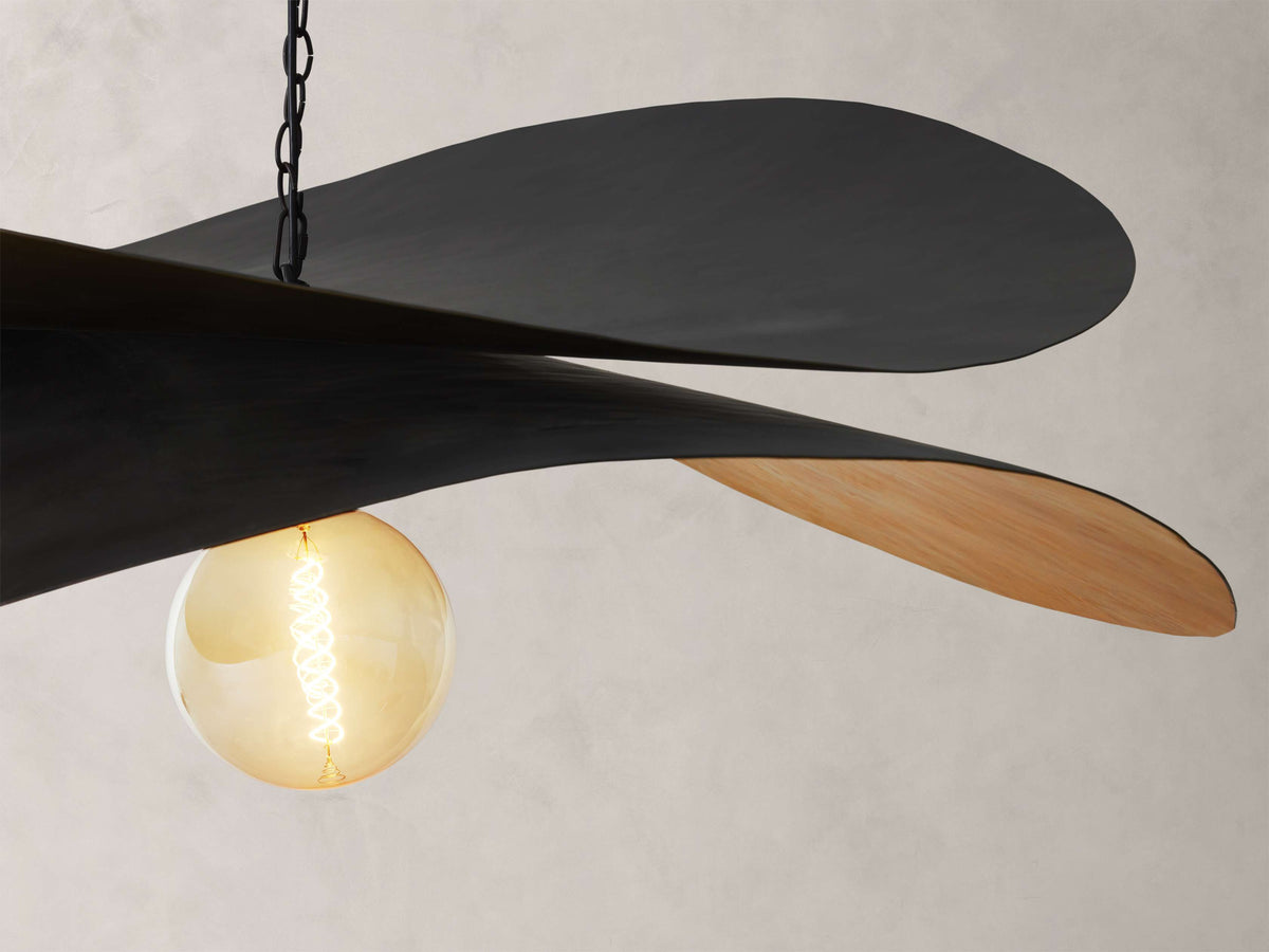 Fria Volumetric Curved Pendant Light