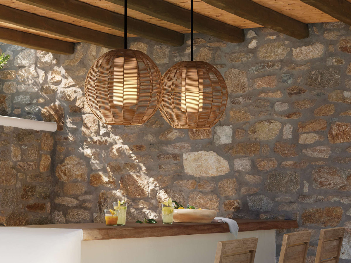 Cohen Woven Globe Pendant Light