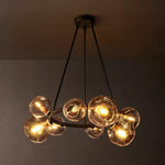 Bubble Ripple Sphere Round Chandelier 36"