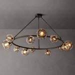 Bubble Ripple Sphere Round Chandelier 60"