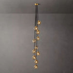 Bubble Ripple Sphere Cascade Chandelier 20"