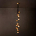 Bubble Ripple Sphere Cascade Chandelier 20"