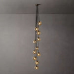 Bubble Ripple Sphere Cascade Chandelier 20"