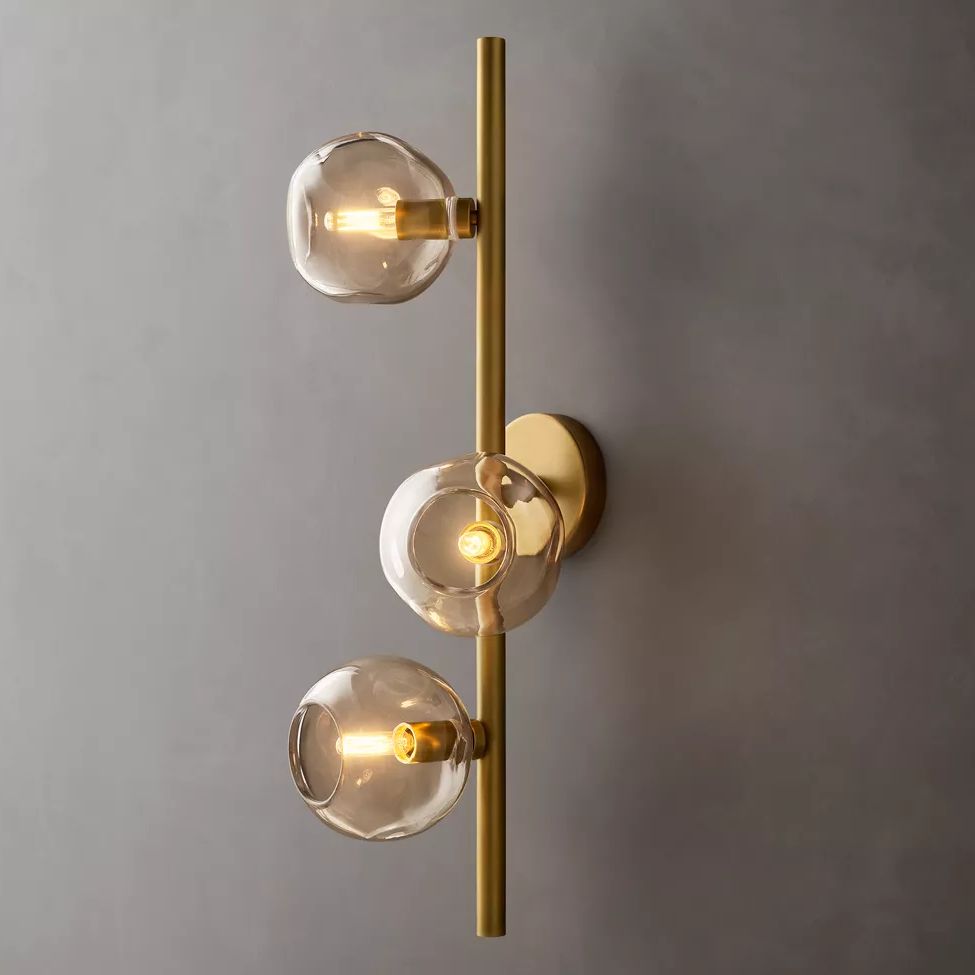 Bubble Ripple Sphere Cascade Wall Sconce