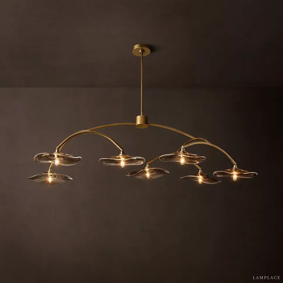 Lily Organic Form Round Chandelier 54"