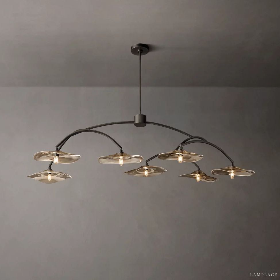 Lily Organic Form Round Chandelier 54"