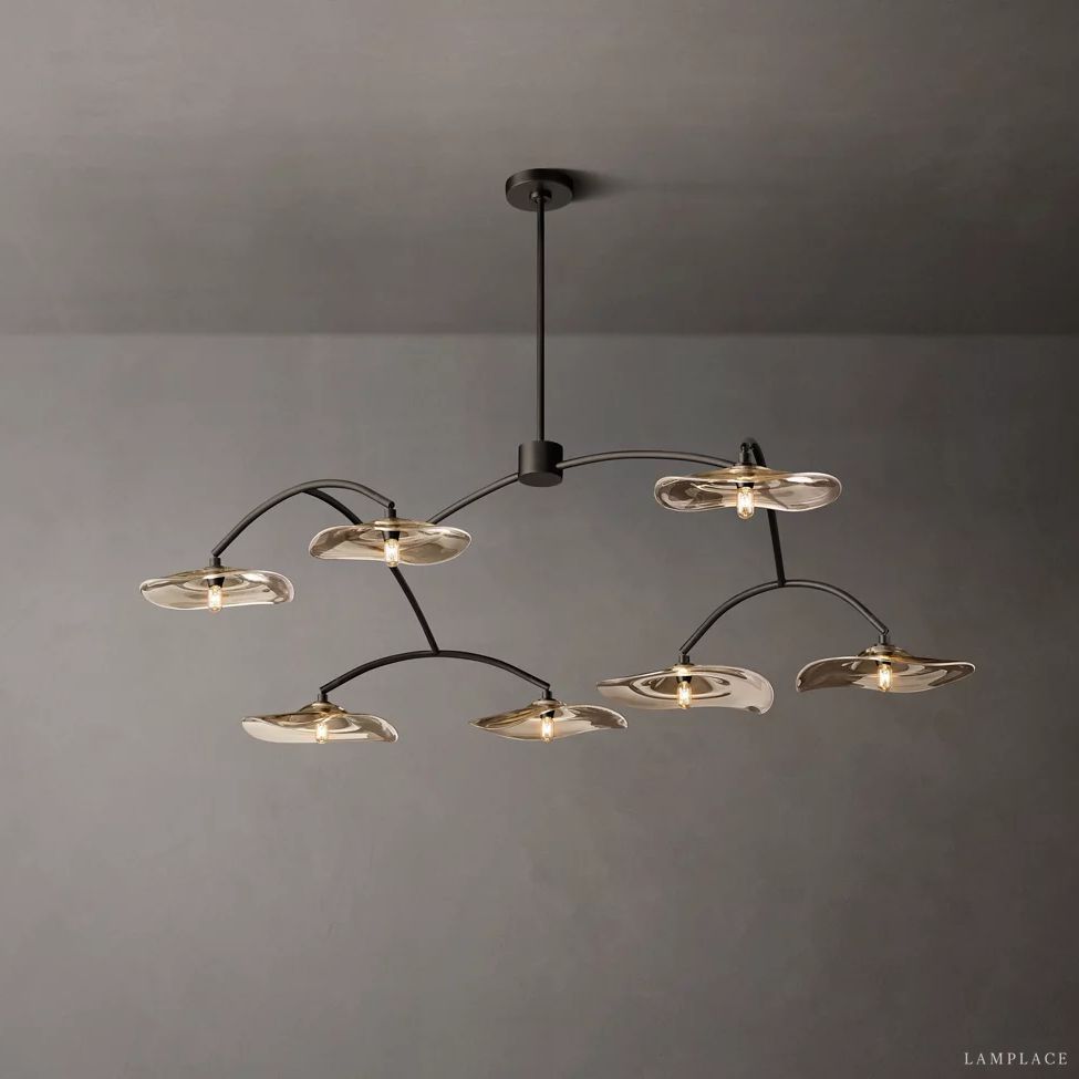 Lily Organic Form Round Chandelier 54"