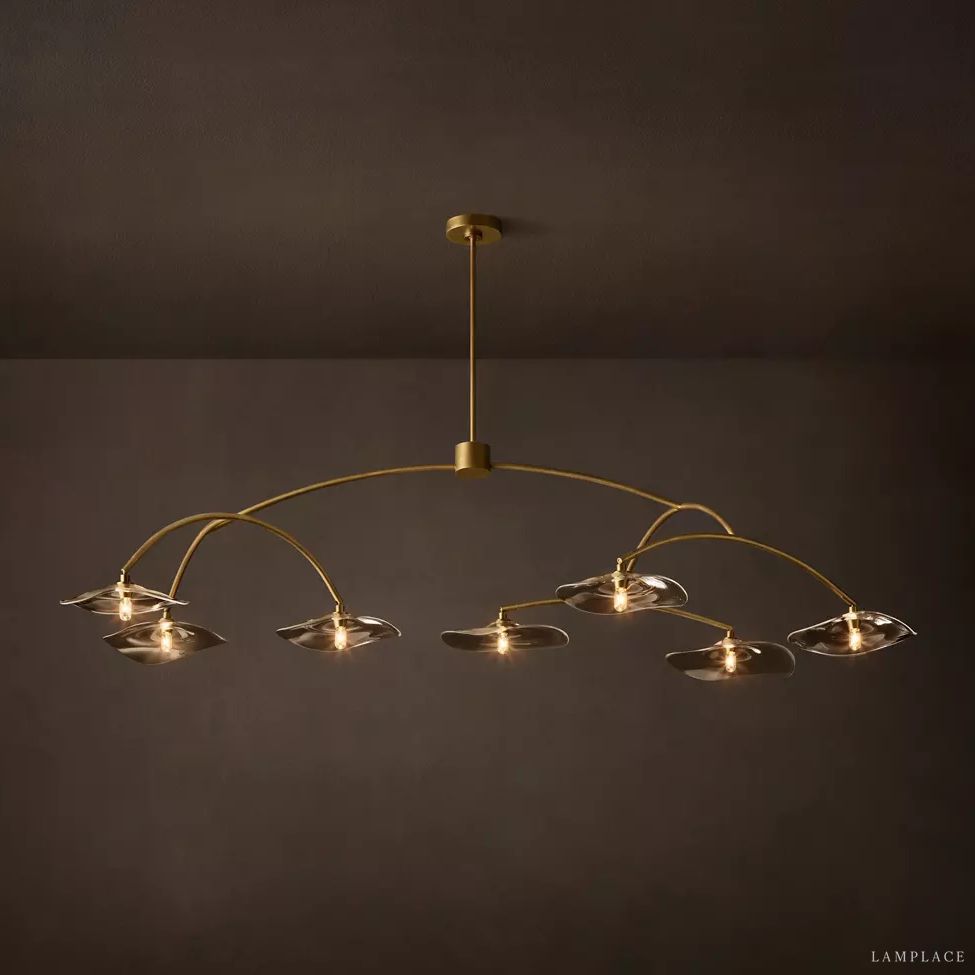 Lily Organic Form Round Chandelier 72"