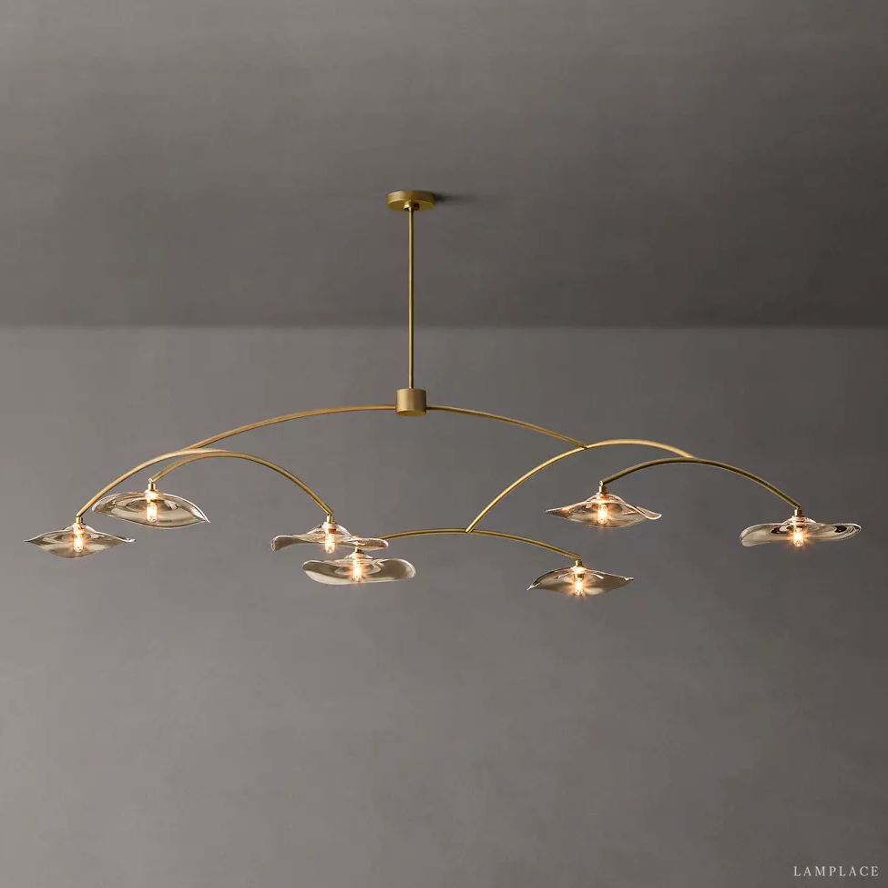 Lily Organic Form Round Chandelier 84"