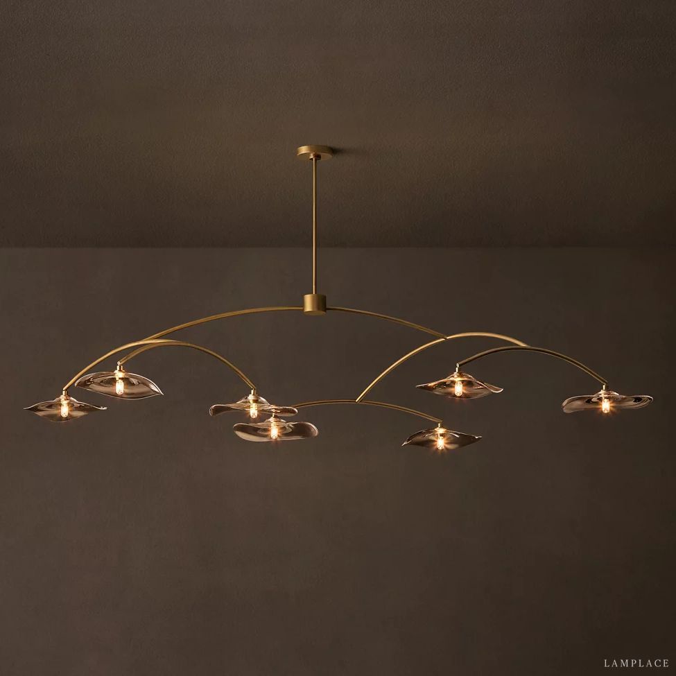 Lily Organic Form Round Chandelier 84"