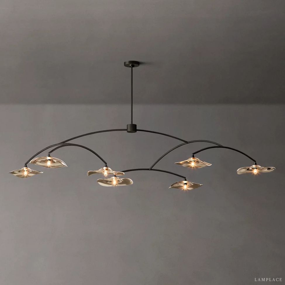 Lily Organic Form Round Chandelier 84"